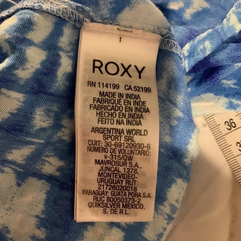 Cupshe Bikini Blue/White Size 10 Roxy mini Dress Tie Dye Medium